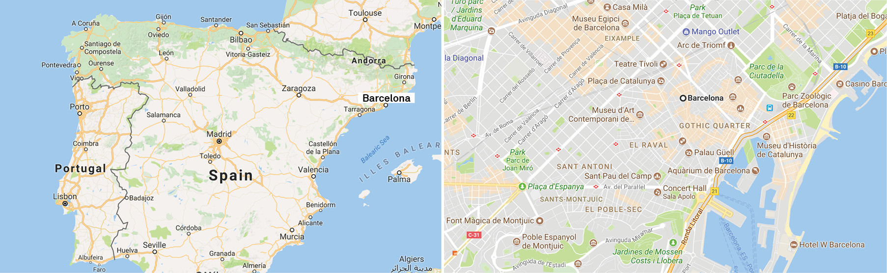 Barcelona-Map